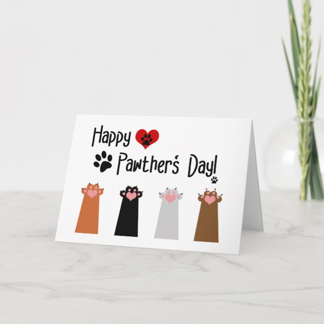 Carte Fête de la Pawther - Pws Up Greeting Card (Devant)