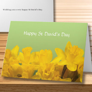 Carte Fête de la Saint-David Jonquilles Jaunes Personnal