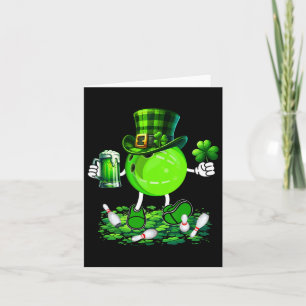 Carte Fête de la Saint-Patrick Bowling Buveur de Bière A