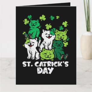 Carte Fête de la Saint-Patrick Cats Saint Pattys