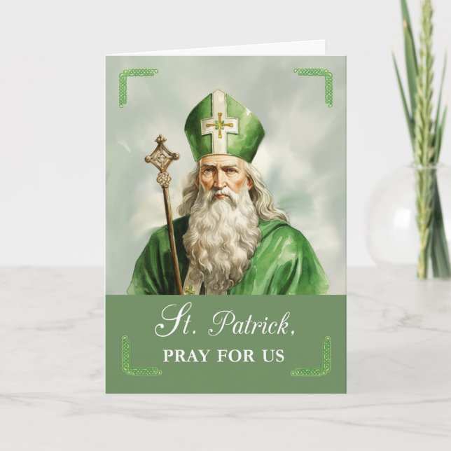Carte Fête de la Saint-Patrick Priez pour Nous Tradition (Devant)