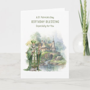 Carte Fête de la Saint-Patrick Roses d'anniversaire Croi