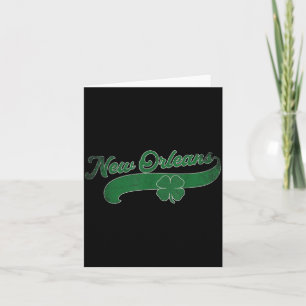 Carte Fête de la Saint-Patrick Trèfle La Nouvelle-Orléan