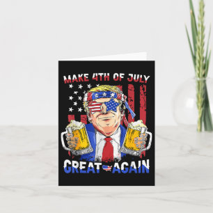 Carte Fête de l'Indépendance de Trump Faire 4 juillet Gr