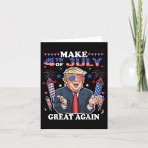 Carte Fête de l'Indépendance de Trump Faire 4 juillet Gr