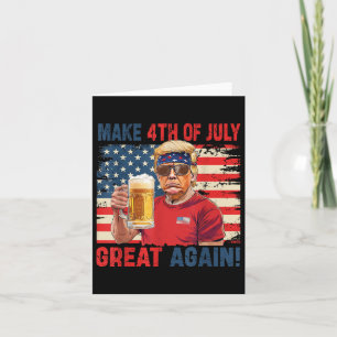 Carte Fête de l'Indépendance de Trump Faire 4 juillet Gr