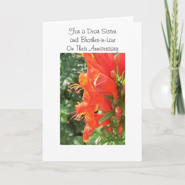 Carte Fête de mariage personnalisée pour la sœur et le m (Devant)