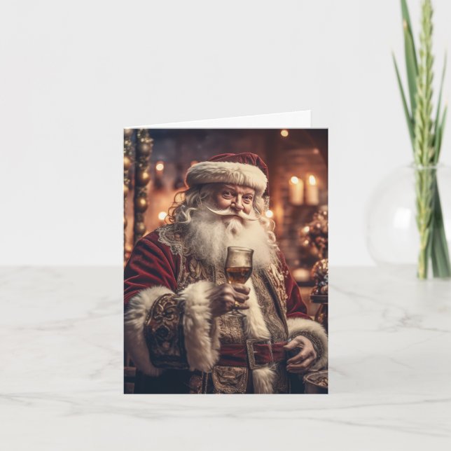 Carte Fête de Noël à Père Noël (Devant)