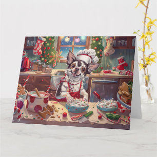 Carte Fête de Noël de la Crête Chinoise : Pâtisserie fes