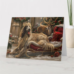 Carte Fête de Noël du chien de chien de chien de chien d