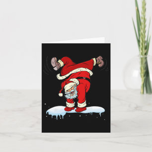 Carte Fête de Noël du Père Noël Hip hop dansant