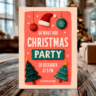 Carte fête de Noël festive