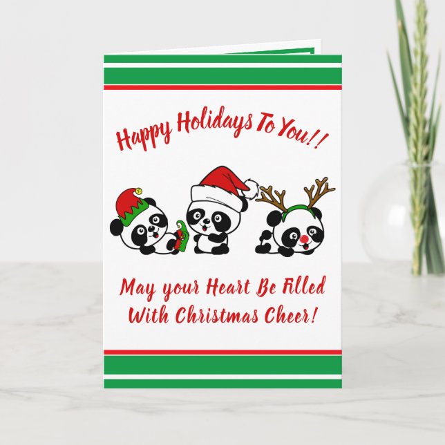 Carte Fête de Noël personnalisée (Devant)