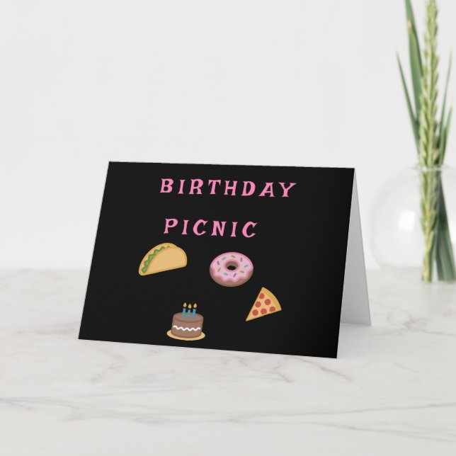 Carte Fête de pique-nique d'anniversaire (Devant)
