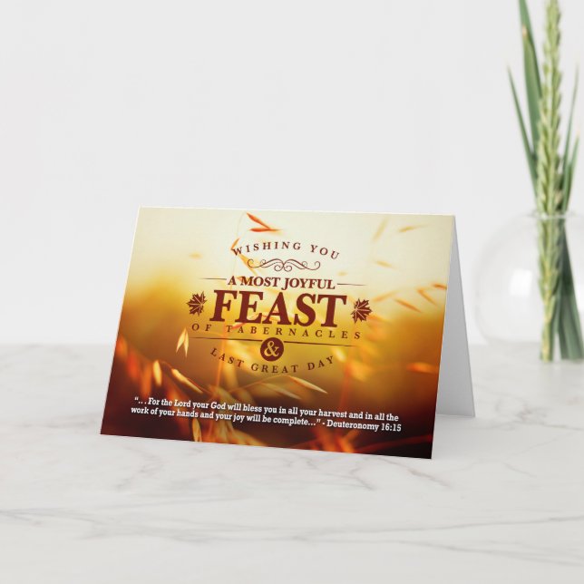 Carte Fête de récolte d'automne (Devant)