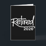 Carte Fête de retraite chrétienne vintage Retraité 2026<br><div class="desc">Fête de retraite chrétienne vintage Retraité 2026</div>
