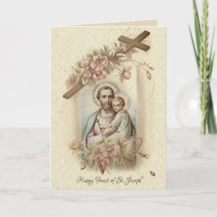 Carte Fête de Saint Joseph Prière catholique