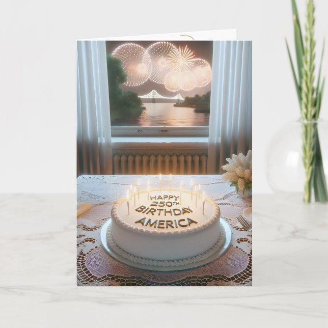 Carte Fête des 250 ans de l'Amérique (Devant)