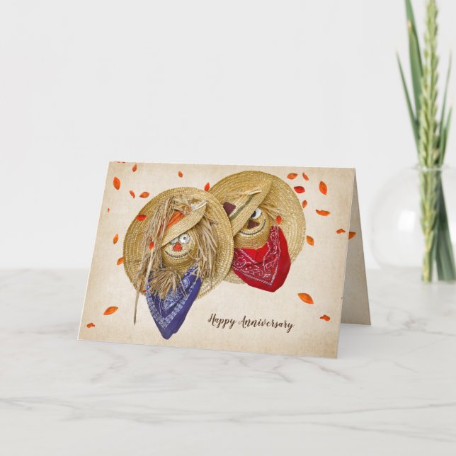 Carte Fête des casquettes de la paille d'automne (Devant)