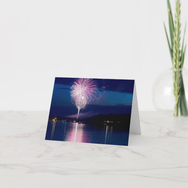 Carte Fête des feux d'artifice sur East Gull Lake (Devant)