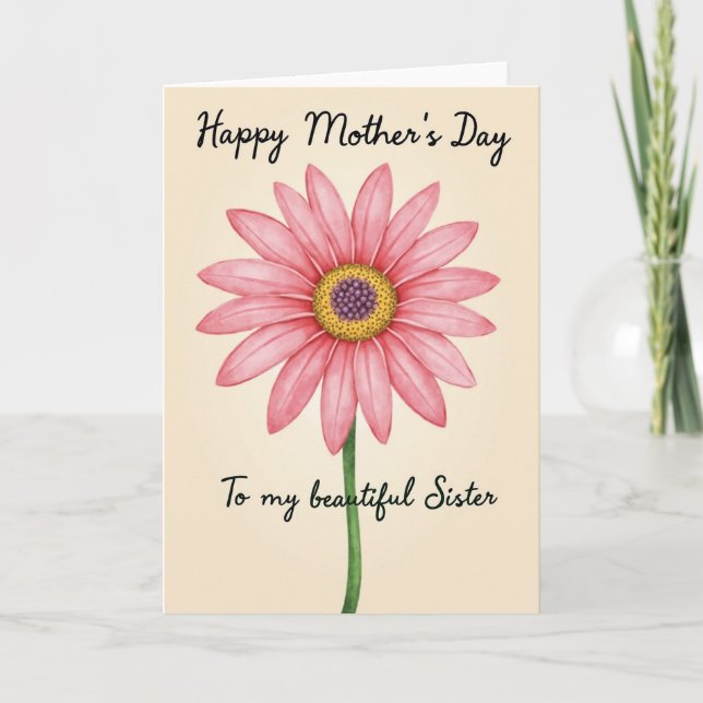 Carte Fête des mamans aquarelle Bloom (Devant)