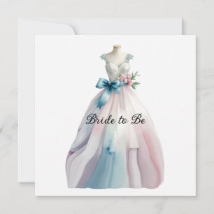 Carte Fête des mariées Mariage robe mariée à être