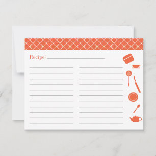 Carte Fête des mariées Recette - Orange