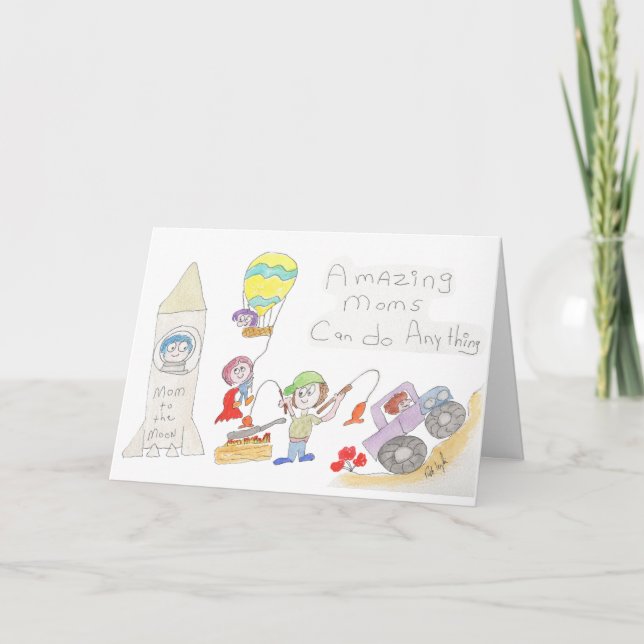 Carte Fête des Mères - à ma Maman Incroyable (Devant)
