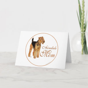 Carte Fête des Mères Airedale Terrier