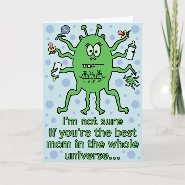 Carte Fête des mères Aliens (Devant)