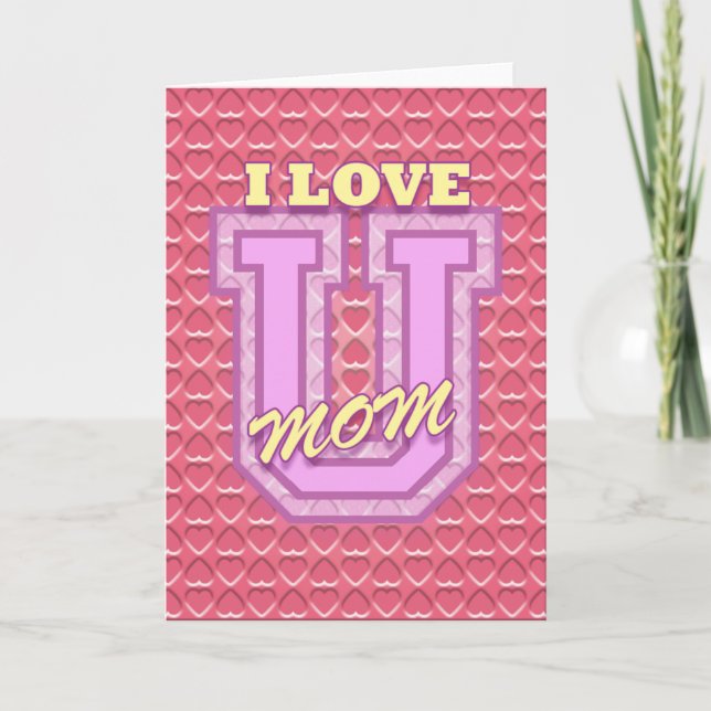 Carte Fête des Mères : Amour Maman (Devant)