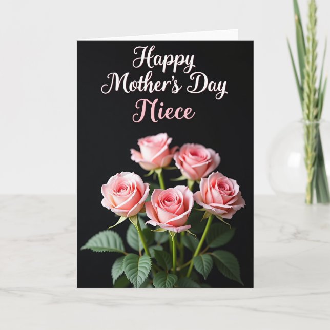 Carte Fête des Mères Art Floral (Devant)