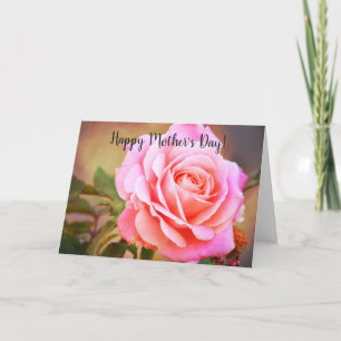 Carte Fête des Mères Art Rose