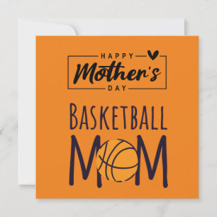 Carte Fête des mères de basketball à maman 