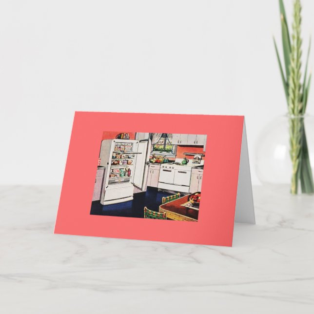 Carte Fête des mères de cuisine rétro (Devant)