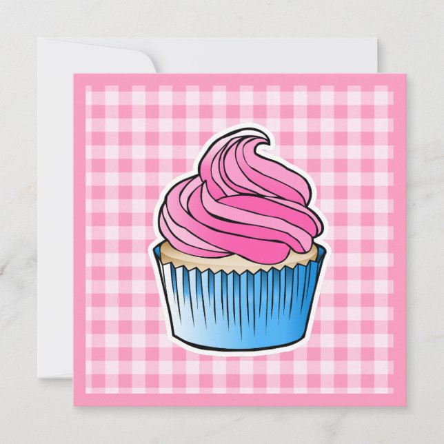 Carte Fête des mères de Cupcake rose (Devant)