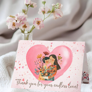 Carte Fête des Mères de l'Amour sans fin