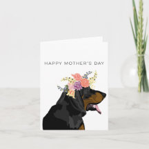 Fête des mères de Noir et Tan Coonhound