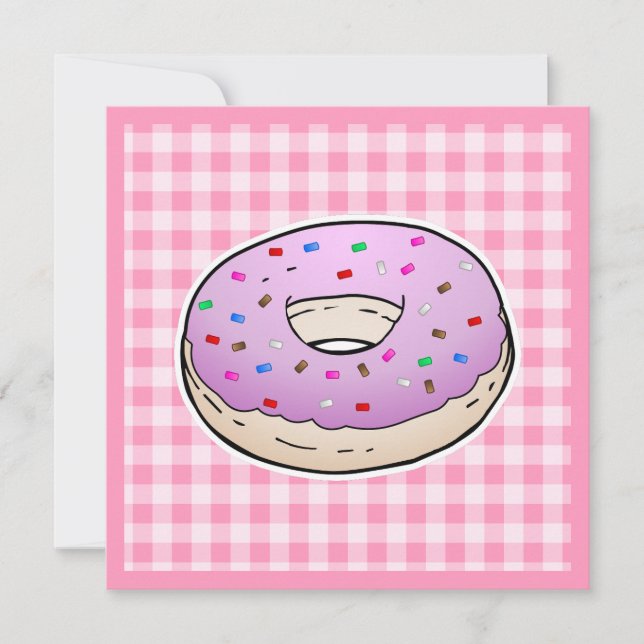 Carte Fête des mères Donut Rose (Devant)