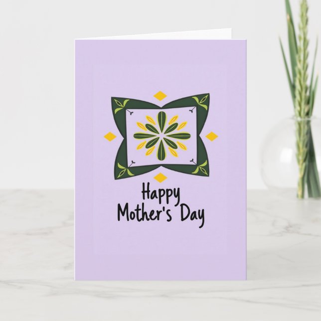 Carte Fête des Mères Fleur de Lavande (Devant)