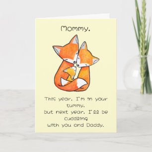Carte Fête des Mères Future Maman Texte Personnalisé