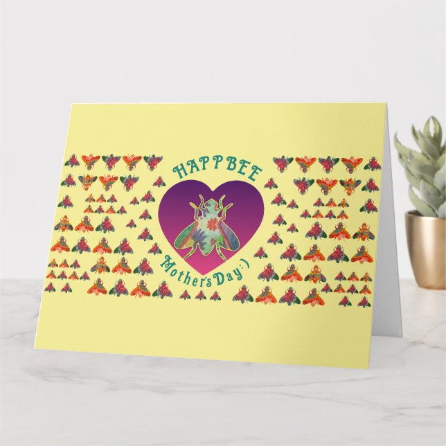 Carte Fête des mères HappBee (Petite plante)