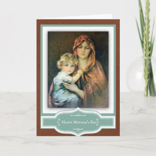 Carte Fête des Mères Madonna Enfant Jésus Vierge Marie