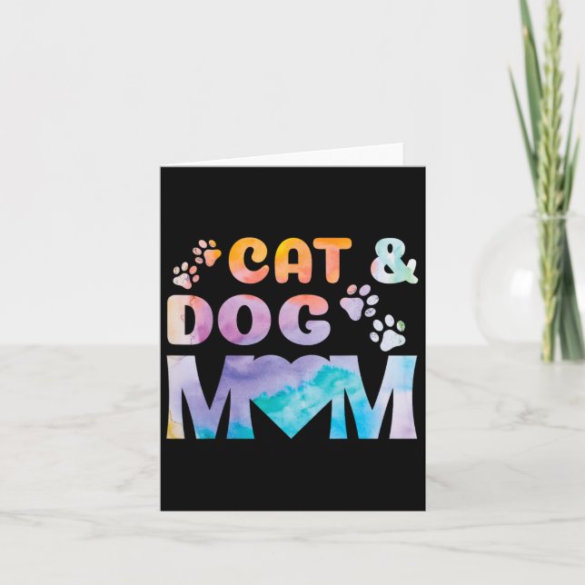Carte Fête des mères Meilleure maman chat animal de comp (Devant)