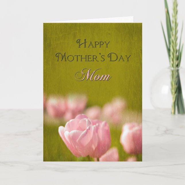 Carte Fête des mères - Mère - Tulipes (Devant)