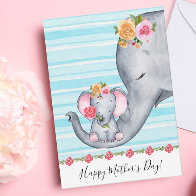 Carte Fête des Mères Mères et Bébés (Cute Mother's Day Card)