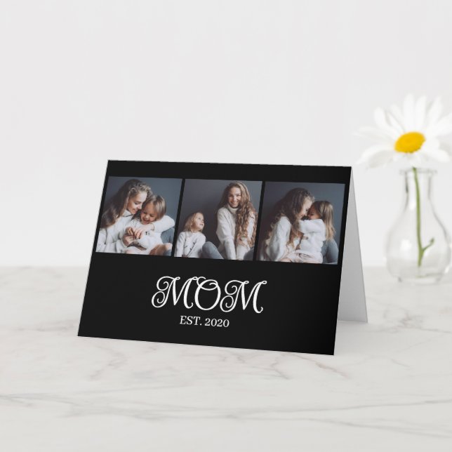 Carte Fête des mères moderne établie 3 Photo  (Petite plante)