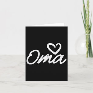 Carte Fête des mères Oma Coeur mignonne Amour Grand-mère