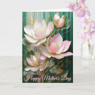 Carte Fête des mères Papier peint en fleurs Japon Magnol