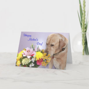 Carte Fête des mères personnalisable/Louveur de chiens/l